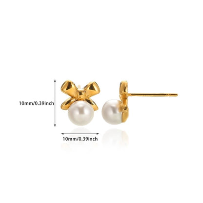 1 Pair Simple Style Starfish 304 Stainless Steel Ear Studs