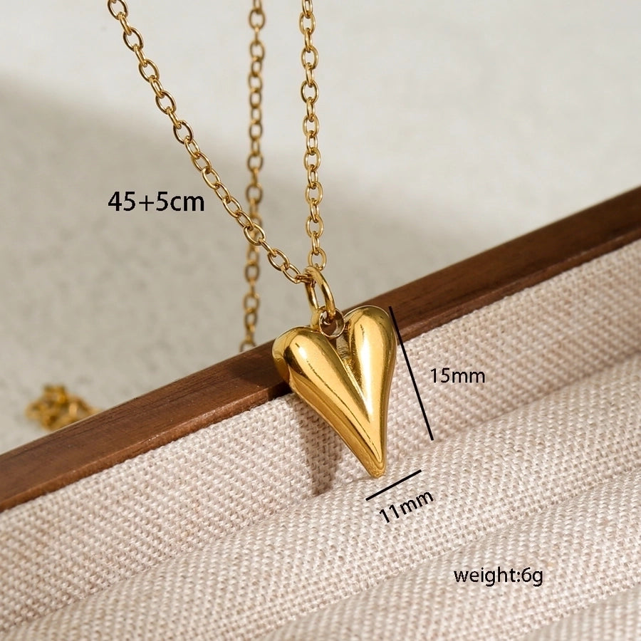 Jewelry Simple Style Classic Style Floral Butterfly 304 Stainless Steel Pendant Necklace