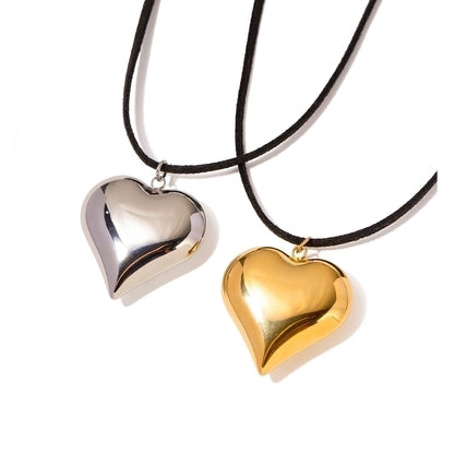 Jewelry Simple Style Love Stainless Steel 18K Gold Plated Plating Necklace