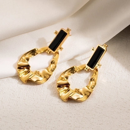 1 Pair IG Style Leaves Flower Ginkgo Leaf Plating 304 Stainless Steel 18K Gold Plated Stainless Steel Earrings