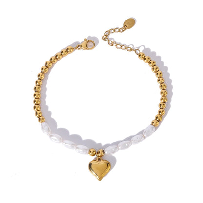 IG Style Simple Style Geometric 304 Stainless Steel 18K Gold Plated Bracelets In Bulk