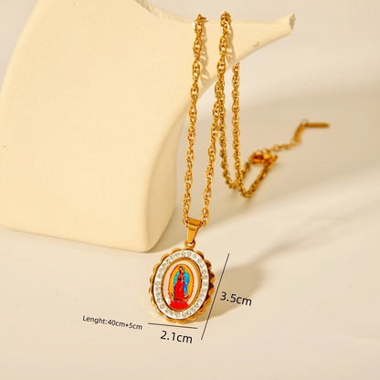 Jewelry Elegant Retro Animal Sun 201 Stainless Steel Pendant Necklace