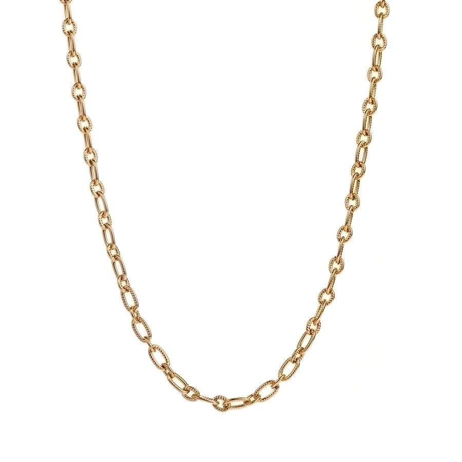 Jewelry Casual Simple Style Solid Color 304 Stainless Steel 18K Gold Plated Stainless Steel Necklaces